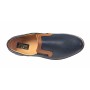Pantofi barbati casual din piele naturala bleumarin - GKR90BLU